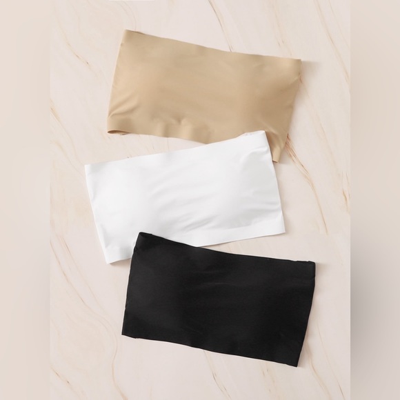 3-Pack Solid Bandeau Bra Set - Picture 4 of 7
